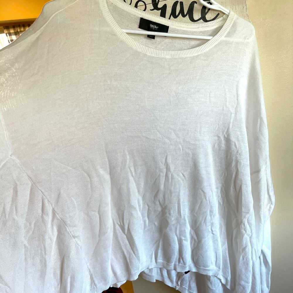 Mossimo XXL White Midi Sweater